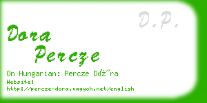 dora percze business card